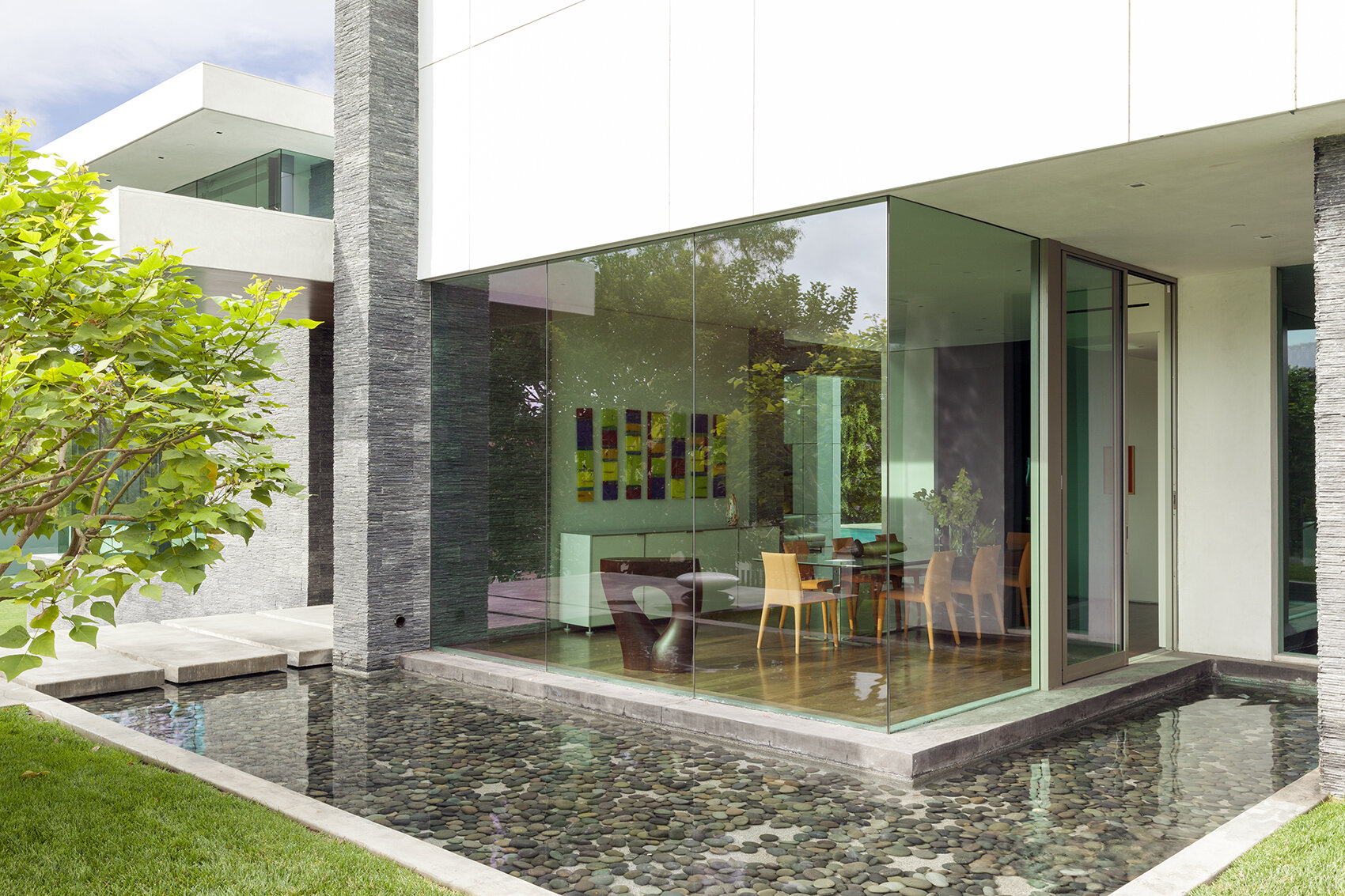 summit house, a sustainable beverly hills luxury home with modern glass wall open volume design — whipple russell architects