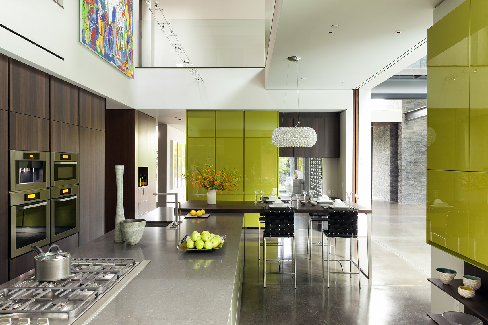 summit house, a sustainable beverly hills luxury home with modern glass wall open volume design — whipple russell architects