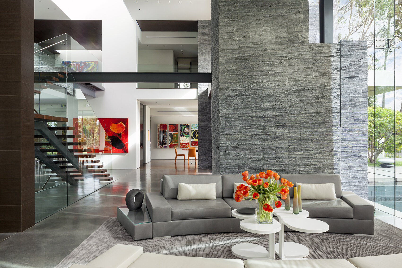 summit house, a sustainable beverly hills luxury home with modern glass wall open volume design — whipple russell architects