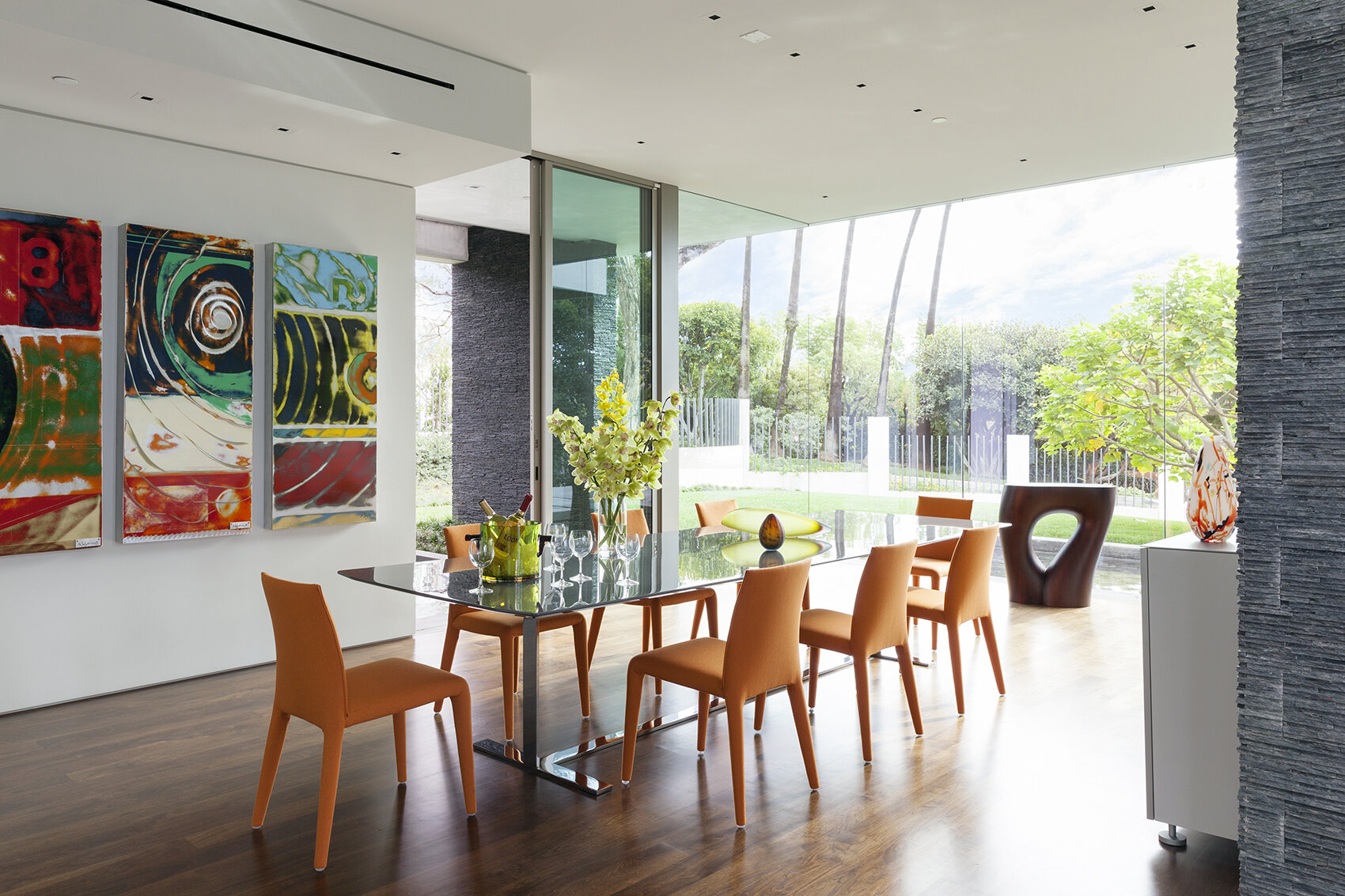 summit house, a sustainable beverly hills luxury home with modern glass wall open volume design — whipple russell architects