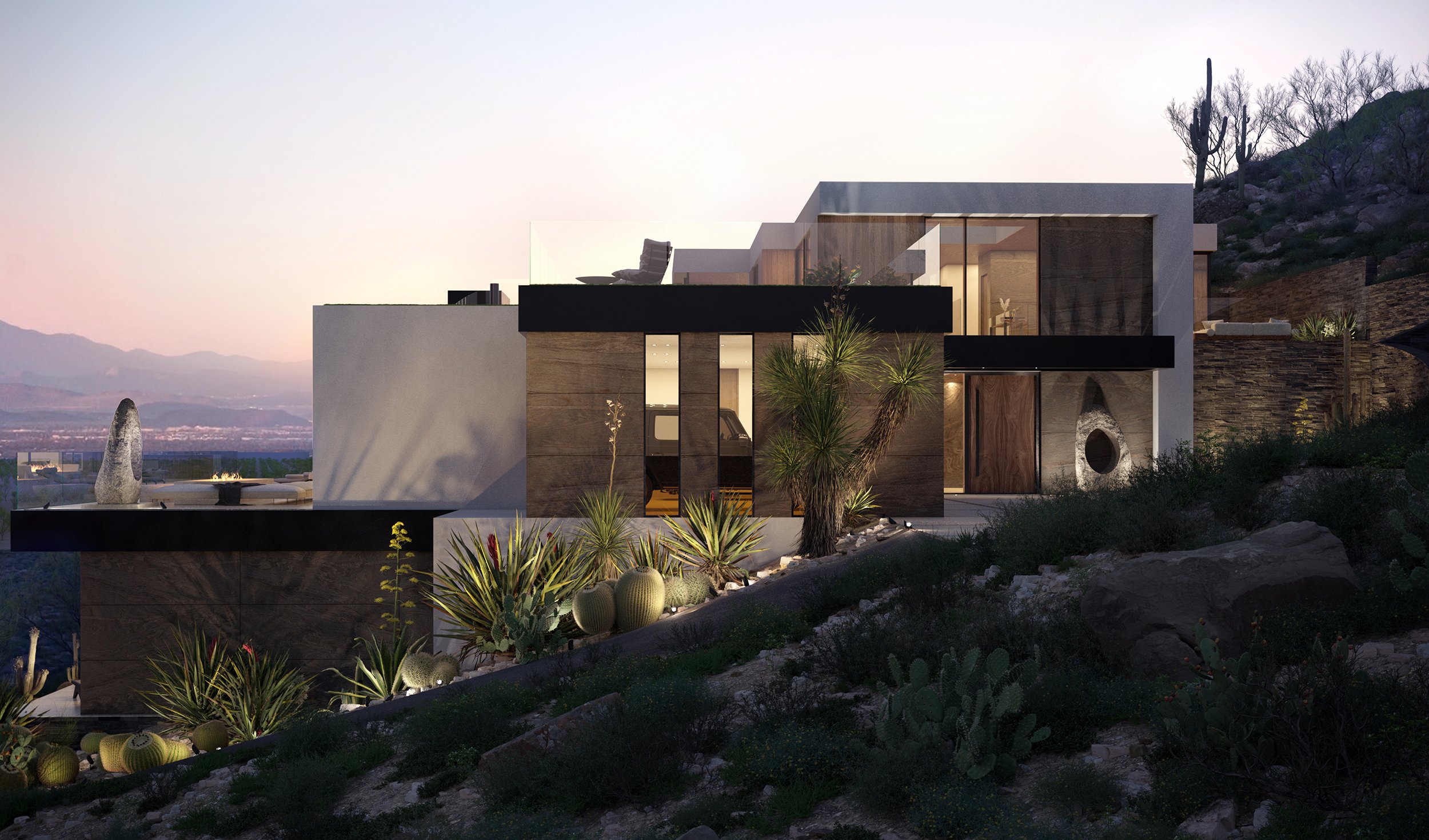 royal palm paradise valley luxury modern desert home — whipple russell architects
