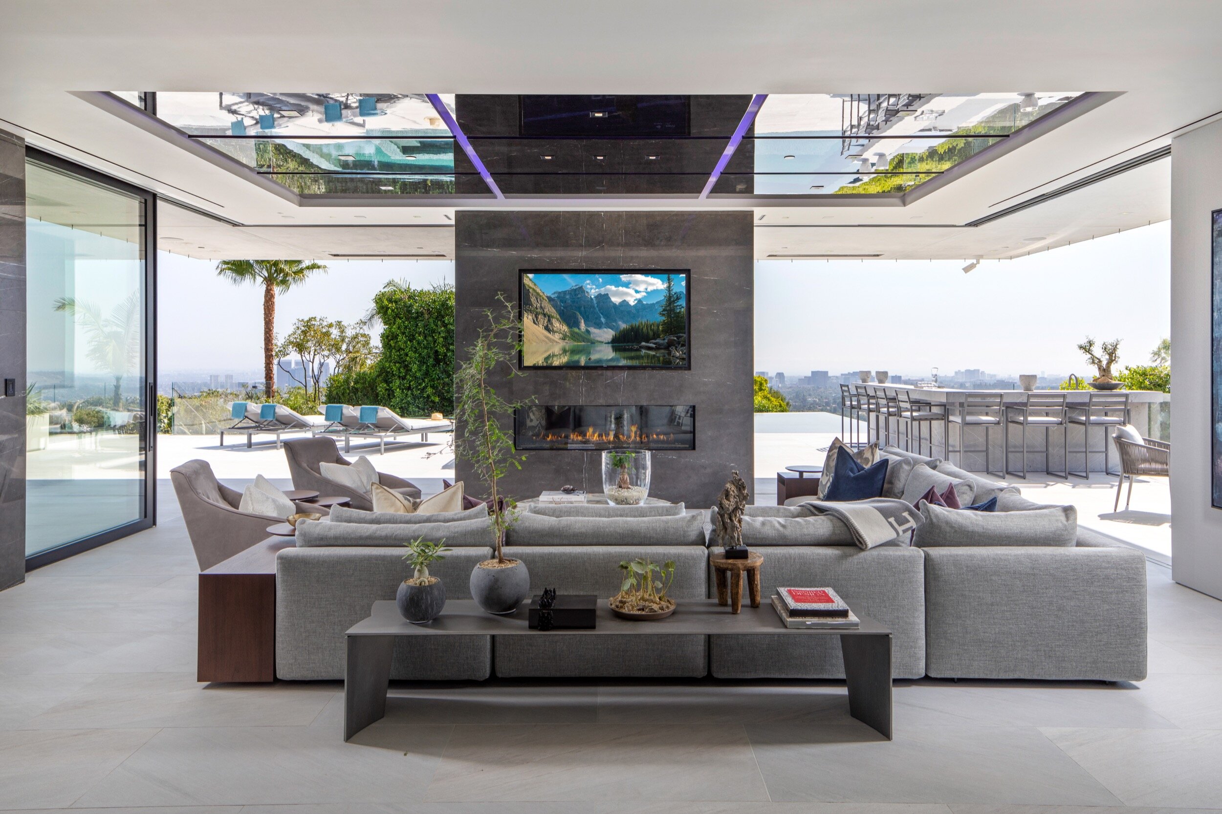 summitridge drive, a luxury hilltop estate in beverly hills with rooftop spa & guest house — whipple russell architects