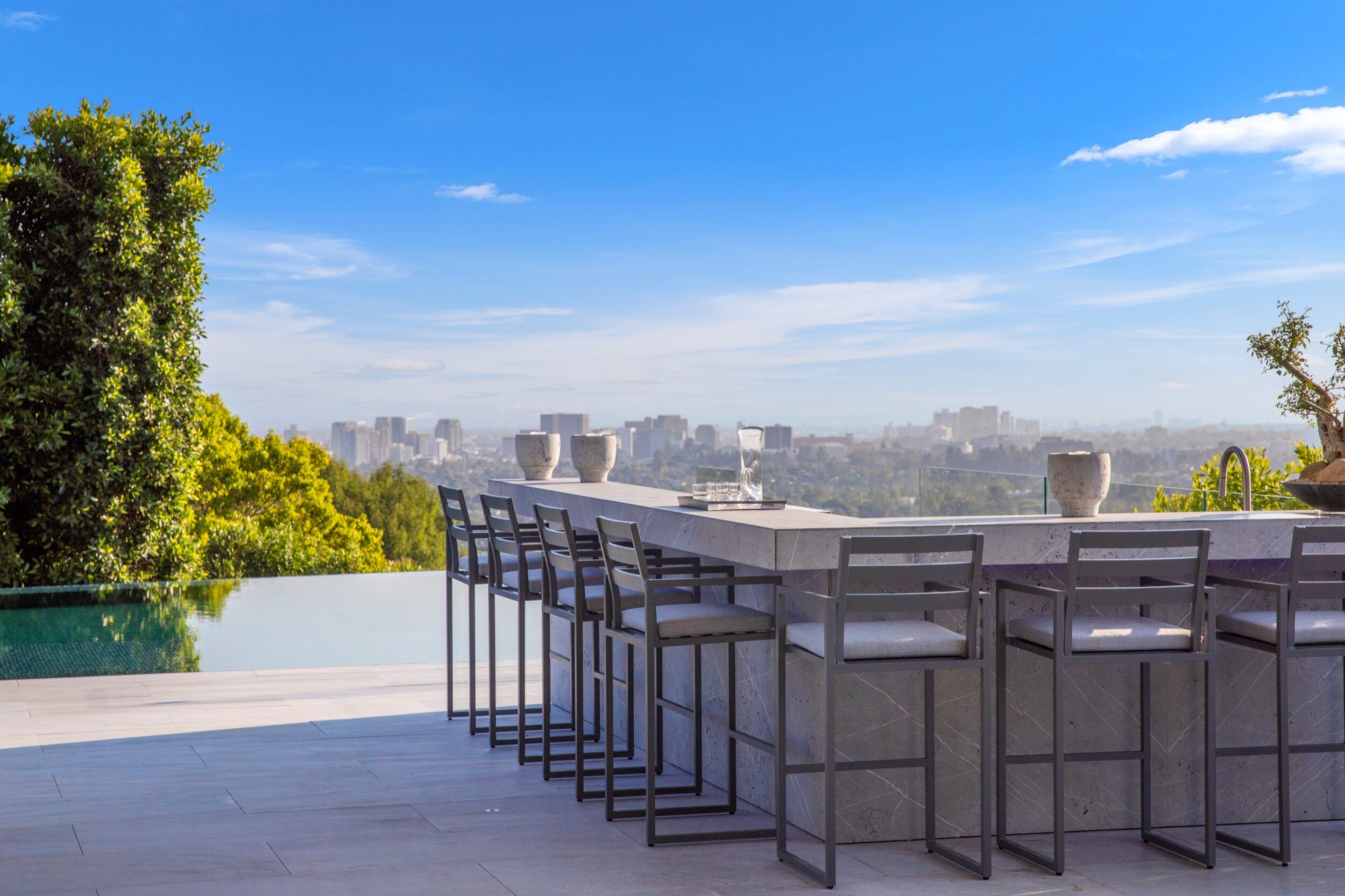 summitridge drive, a luxury hilltop estate in beverly hills with rooftop spa & guest house — whipple russell architects