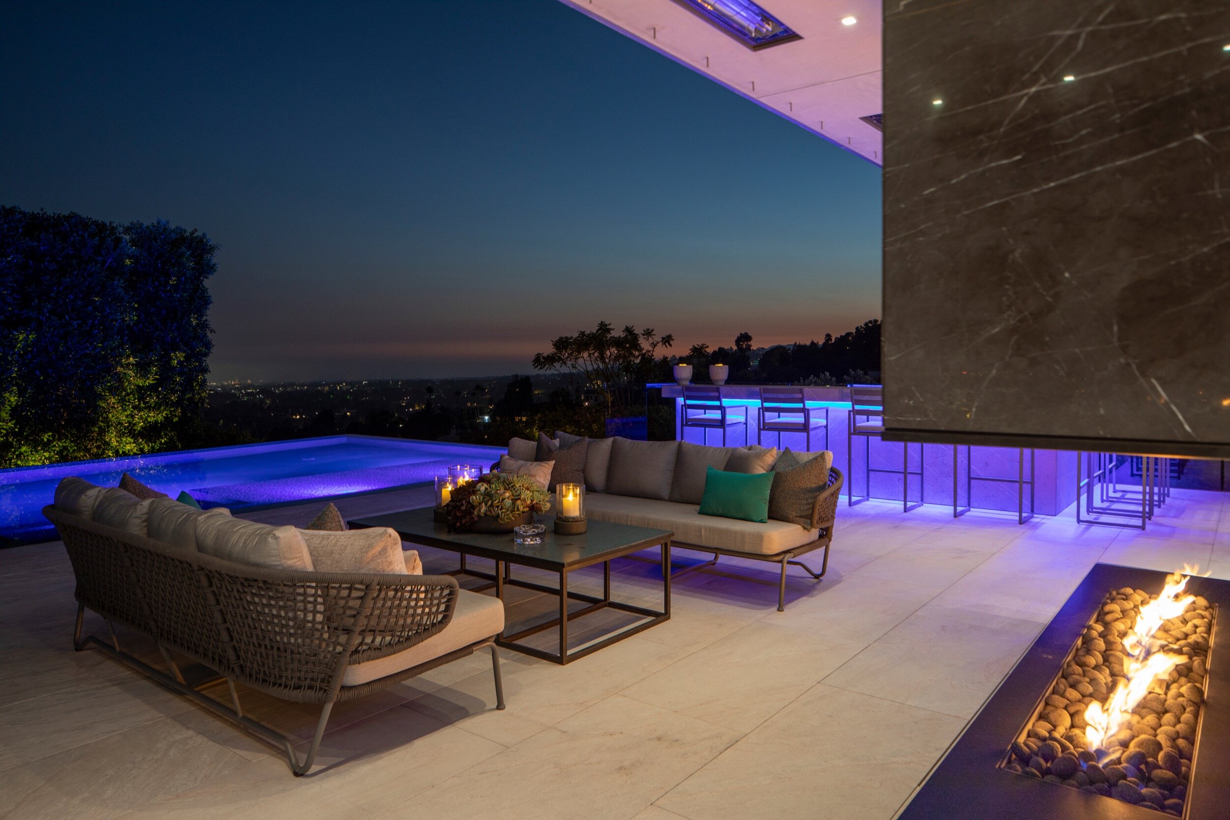 summitridge drive, a luxury hilltop estate in beverly hills with rooftop spa & guest house — whipple russell architects