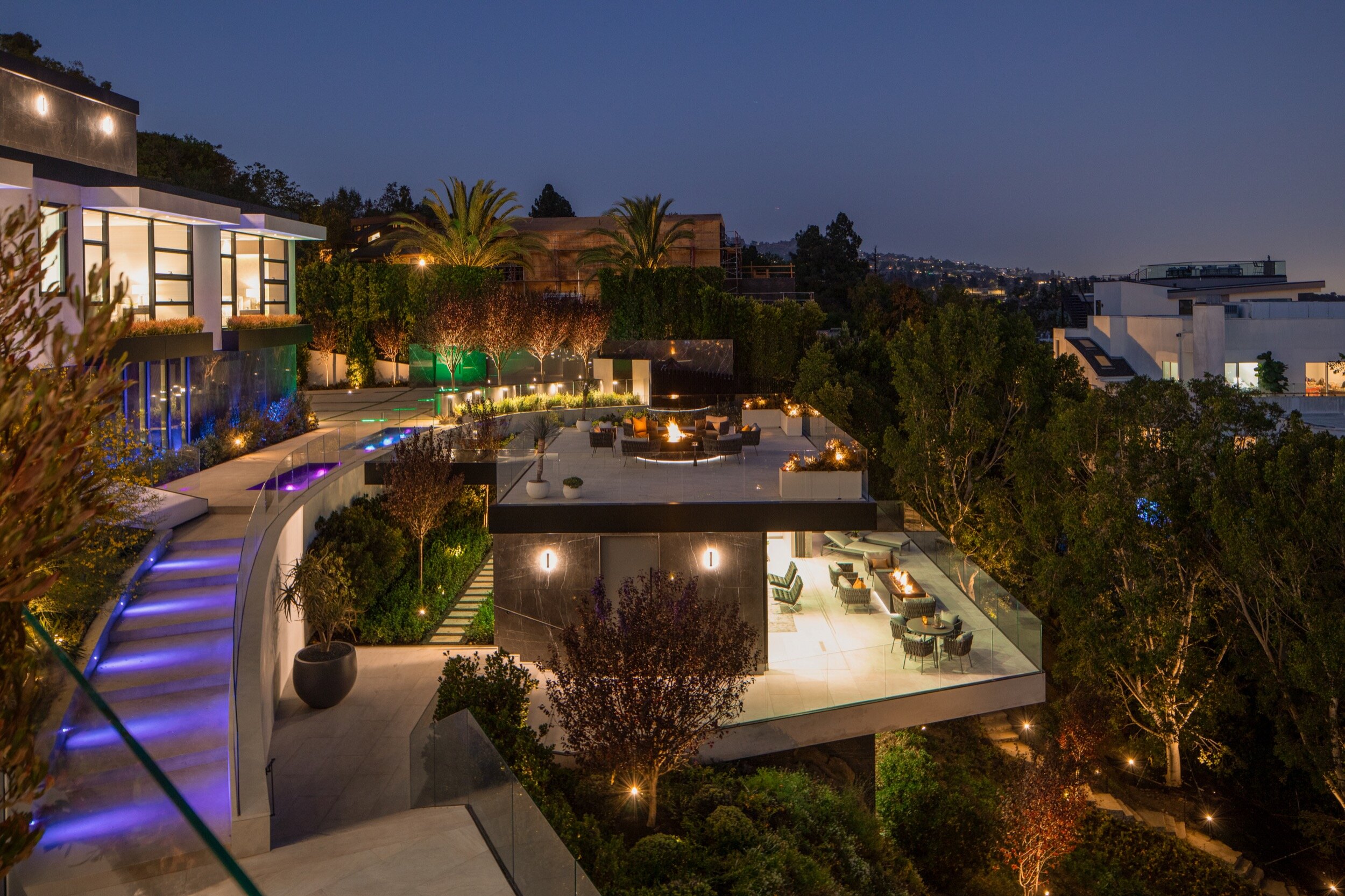 summitridge drive, a luxury hilltop estate in beverly hills with rooftop spa & guest house — whipple russell architects