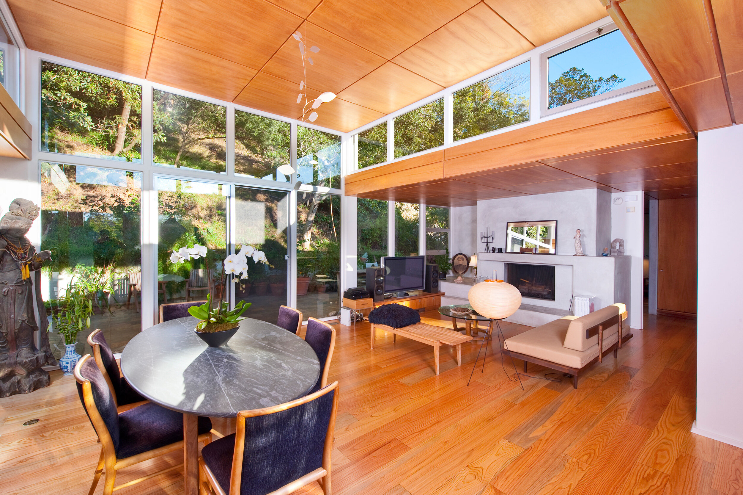 rustic canyon: a modern santa monica home with open plan glass wall design & canyon views — whipple russell architects
