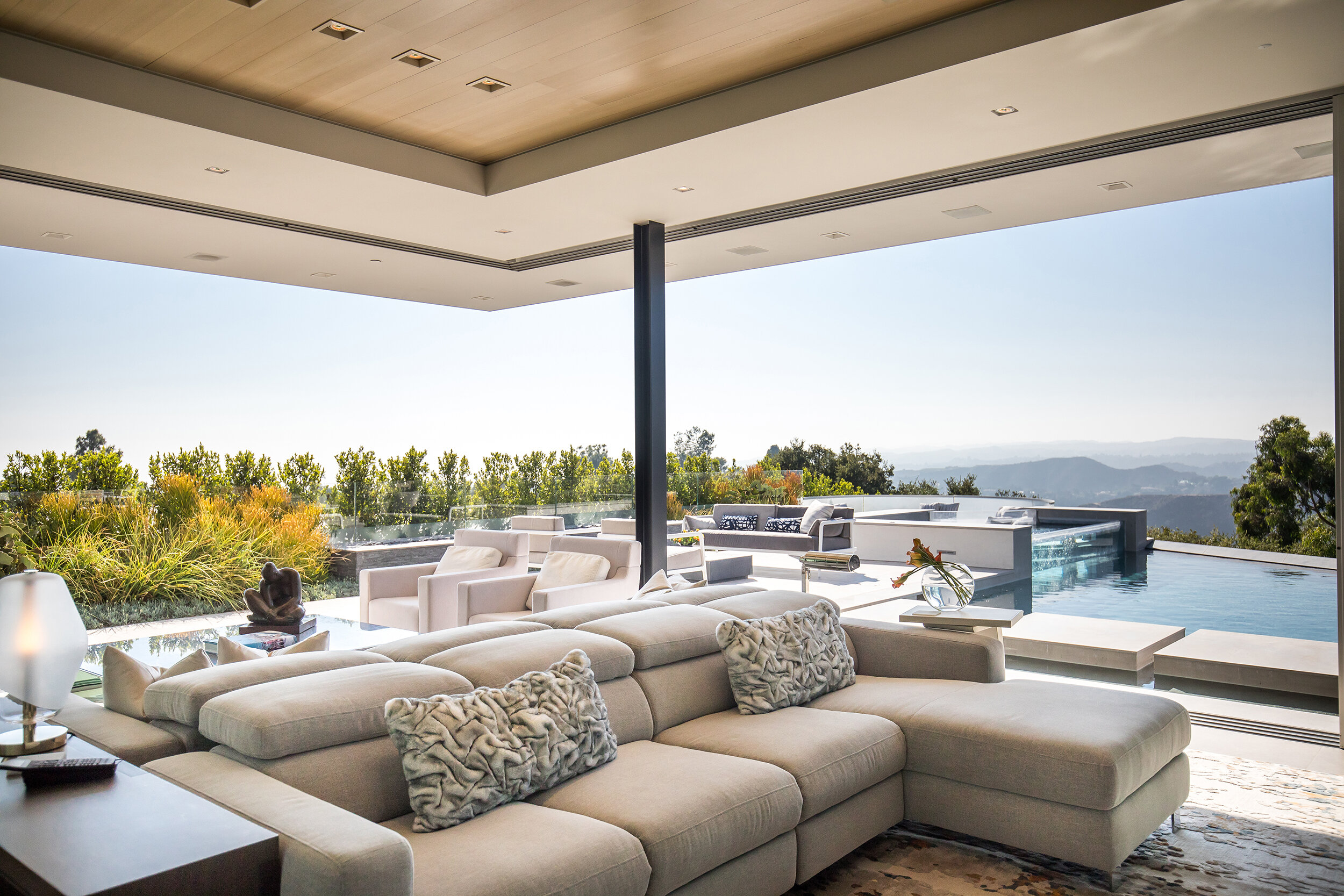 trousdale, a beverly hills luxury home with modern skylit atrium — whipple russell architects