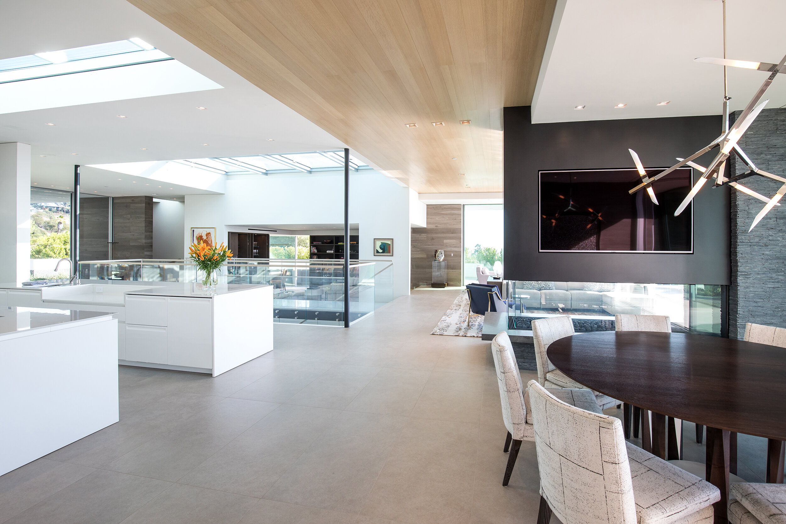 trousdale, a beverly hills luxury home with modern skylit atrium — whipple russell architects