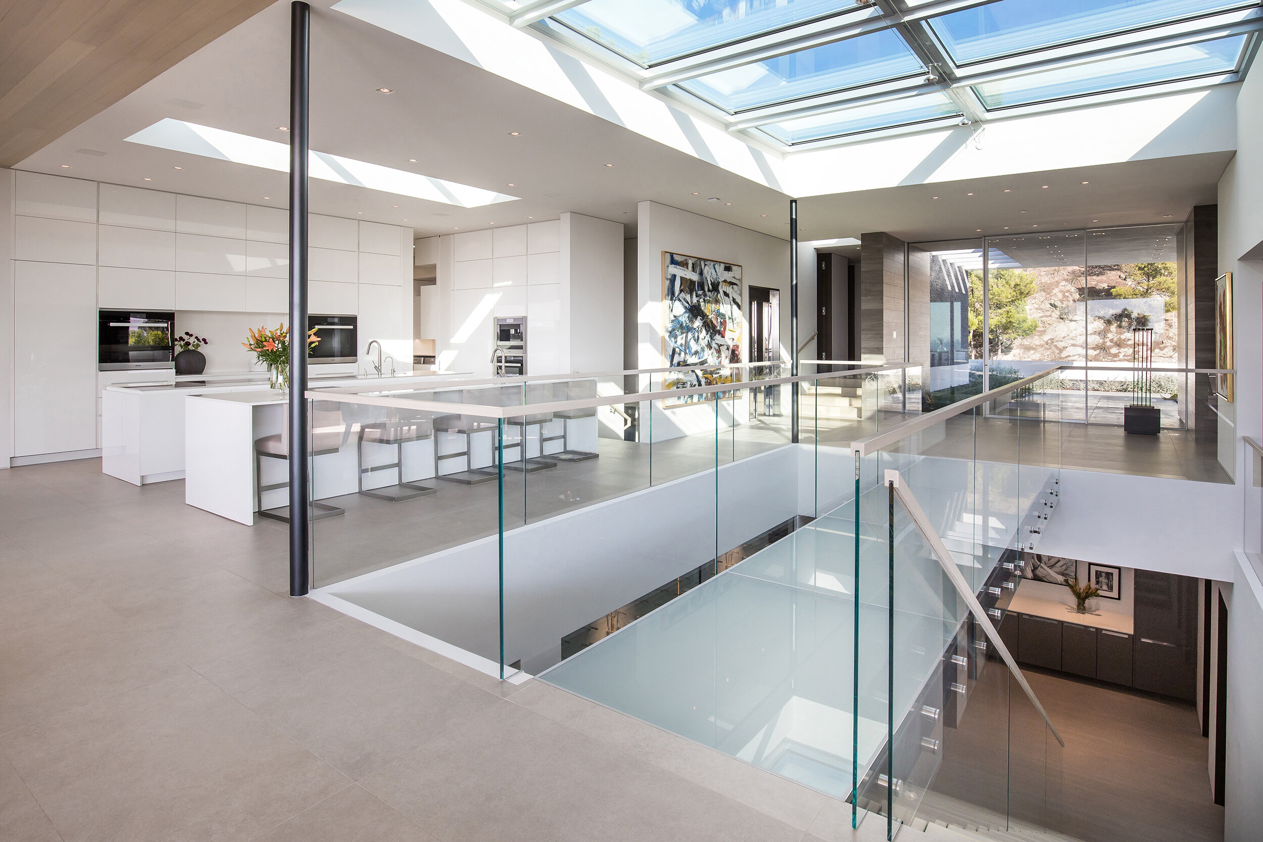 trousdale, a beverly hills luxury home with modern skylit atrium — whipple russell architects