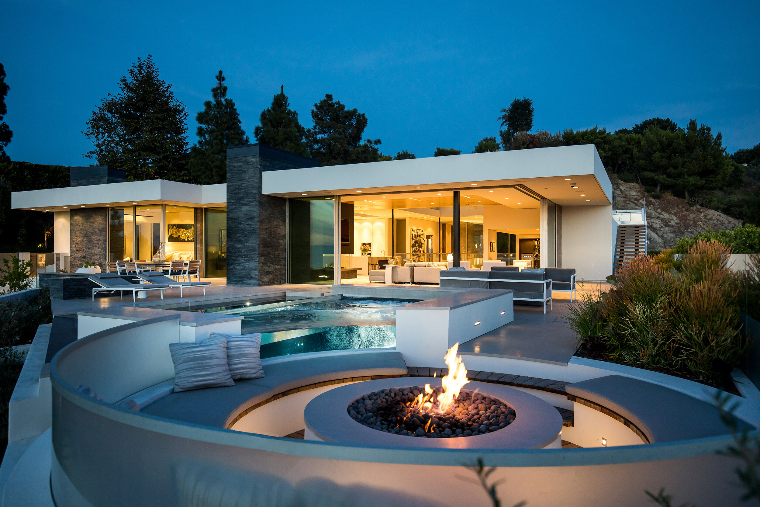 trousdale, a beverly hills luxury home with modern skylit atrium — whipple russell architects