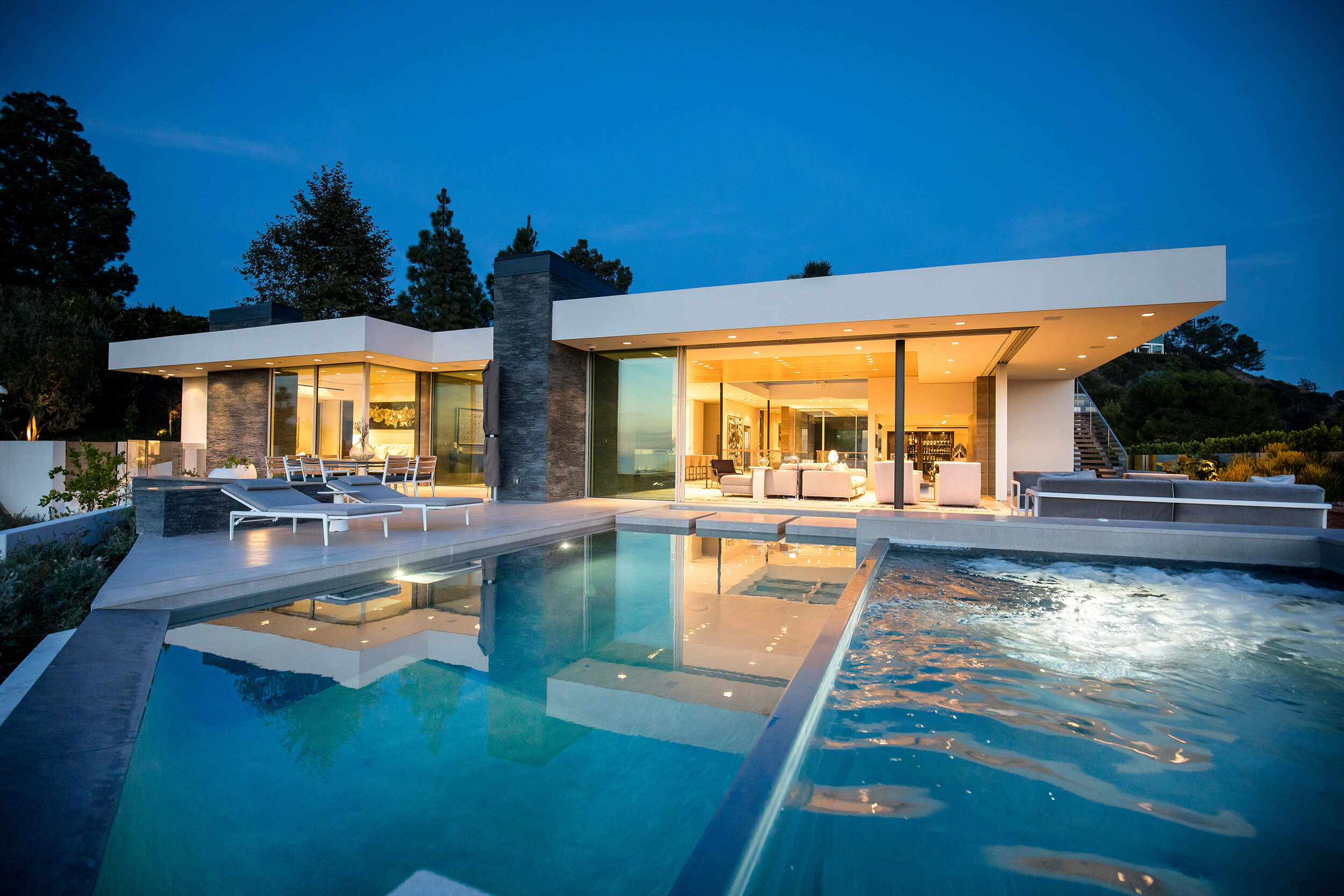trousdale, a beverly hills luxury home with modern skylit atrium — whipple russell architects