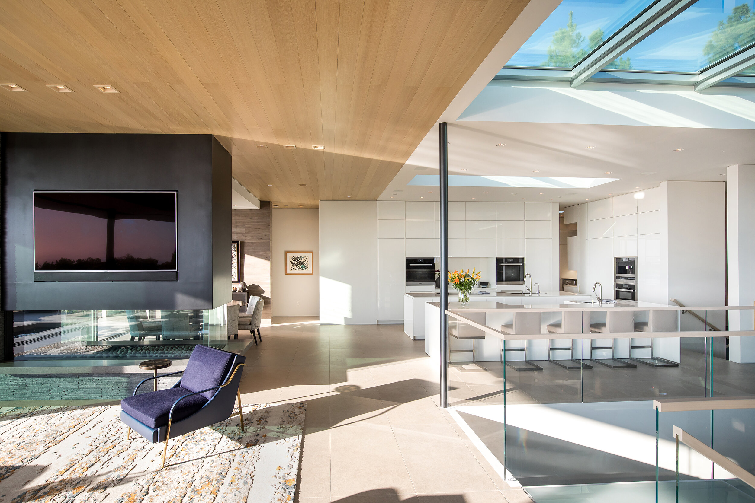 trousdale, a beverly hills luxury home with modern skylit atrium — whipple russell architects