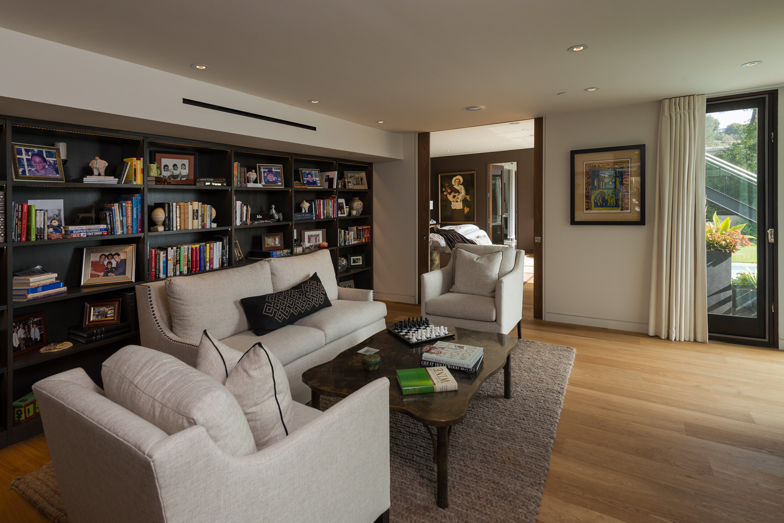 wallace ridge, a modern beverly hills home with rooftop lounge, central pool & music studio — whipple russell architects