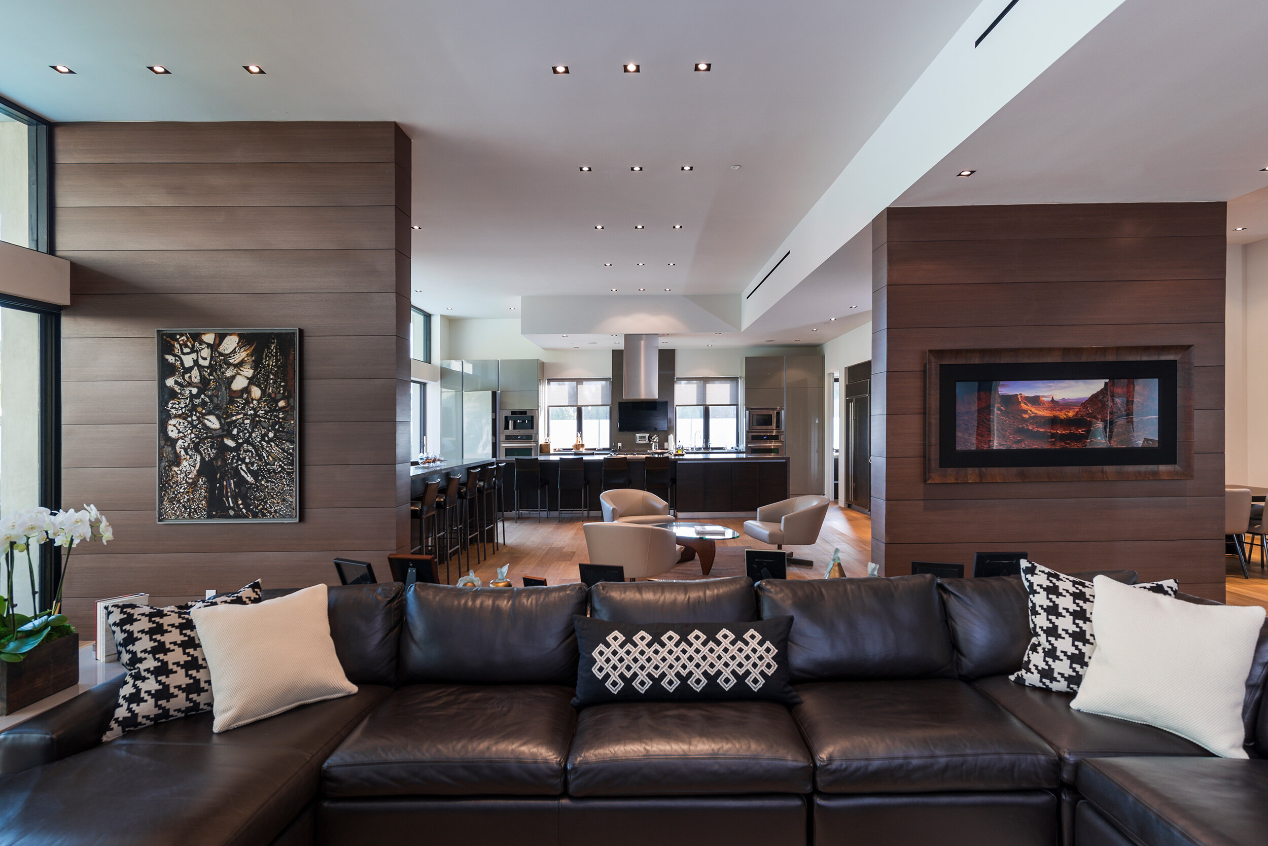 wallace ridge, a modern beverly hills home with rooftop lounge, central pool & music studio — whipple russell architects