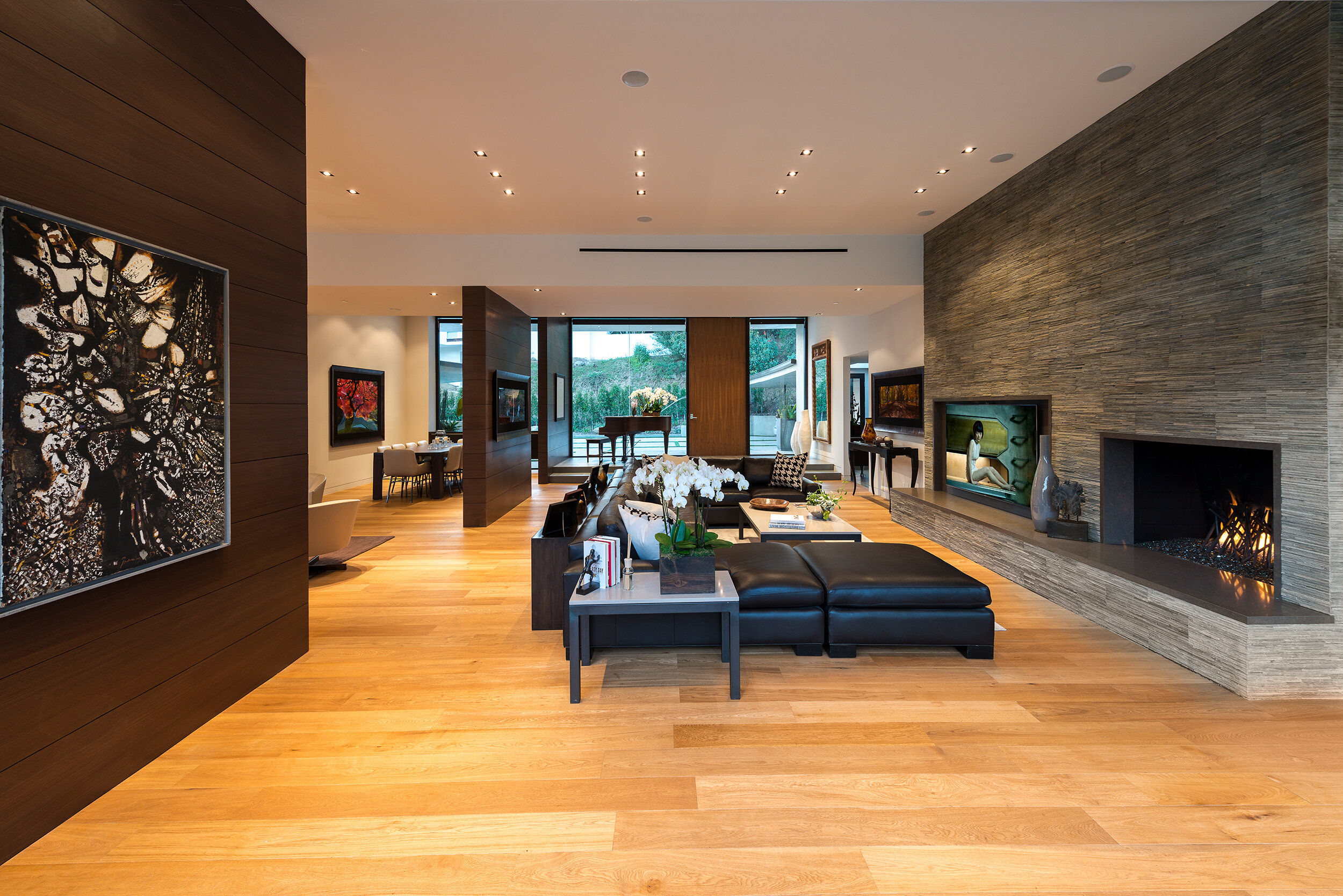 wallace ridge, a modern beverly hills home with rooftop lounge, central pool & music studio — whipple russell architects